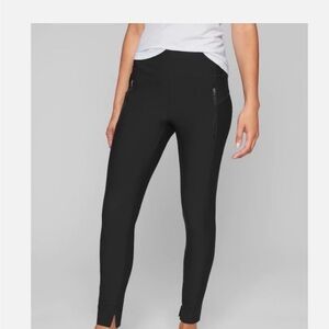 Athleta Stellar Tight Legging Travel Zip Pockets Wrinkle-Resistant, Commute